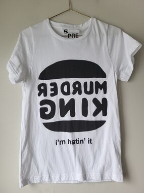 5 Pre view White T‑Shirt with Black Graphic